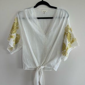 Max Studio GauzyTie Blouse